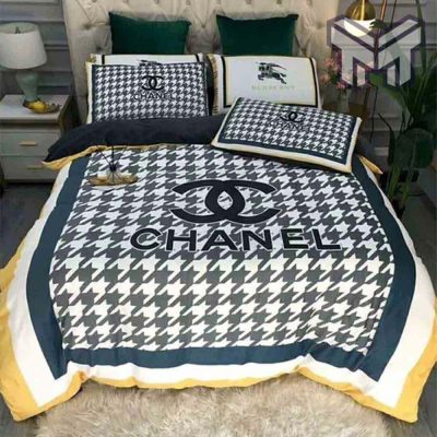 Chanel Bedding Sets, Chanel Printed New Bedding Sets Quilt Sets Duvet Cover Luxury Brand Bedding