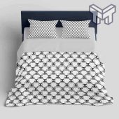 Chanel Bedding Sets Chanel White Fashion Black Logo Luxury Brand Bedding Set Home Decor 1.jpg - demo10