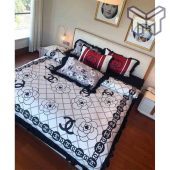 Chanel Bedding Sets Chanel White Flowers Luxury Brand Bedding Set Home Decor 1.jpg - demo10