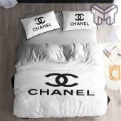Chanel Bedding Sets Chanel White Logo Bedding 3d Printed Bedding Sets Quilt Sets Duvet Cover Luxury Brand Bedding Decor Bedroom Sets.jpg - demo10
