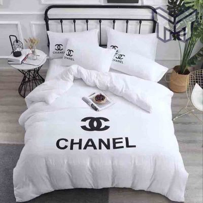 Chanel Bedding Sets, Chanel White Luxury Brand Bedding Set Home Decor