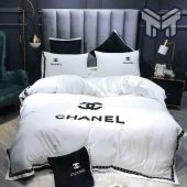 Chanel Bedding Sets Chanel White Luxury Brand High End Bedding Set Home Decor 3.jpg - demo10