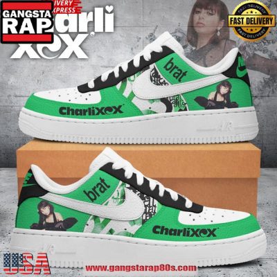 Charli XCX Brat Unique Design Nike Air Force 1 Sneakers Shoes