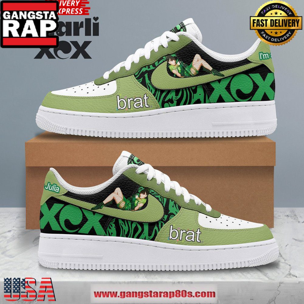 Charli XCX Limited Edition Air Force 1 Sneakers Shoes Charli XCX Limited Edition Air Force 1 Sneakers Shoes