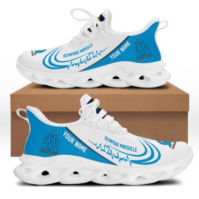 Chaussures Max Soul sp?ciales Olympique de Marseille avec nom personnalis?