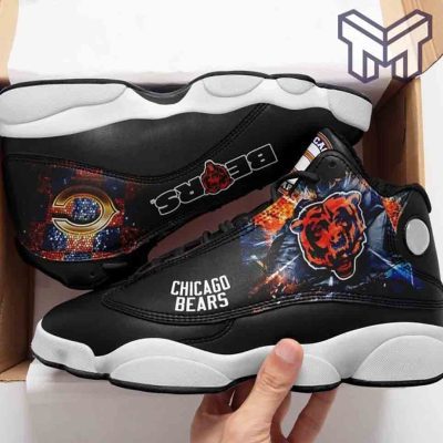Chicago Bears Nfl Big Logo Fans Sport Air Jordan13 Shoes