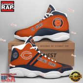 NFL Chicago Bears Team New Design Air Jordan 13 Running Sneakers Shoes For Fans