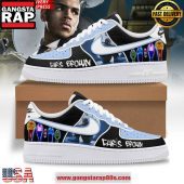 Chris Brown Blue Sky Nike Air Force 1 Sneakers Shoes 1 Sneaker