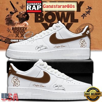 Chris Brown Breezy Bowl XX Air Force 1 Sneakers Shoes