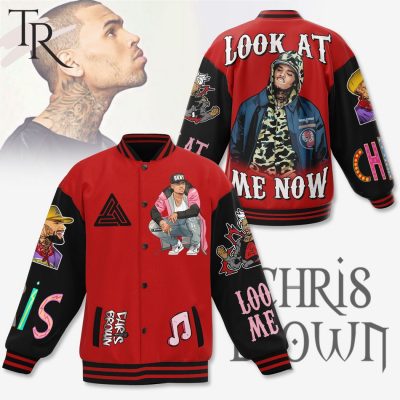 Chris Brown Look At Me Now Baseball Jacket