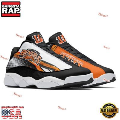NFL Cincinnati Bengals New Design Air Jordan 13 Running Sneakers Shoes For Fans