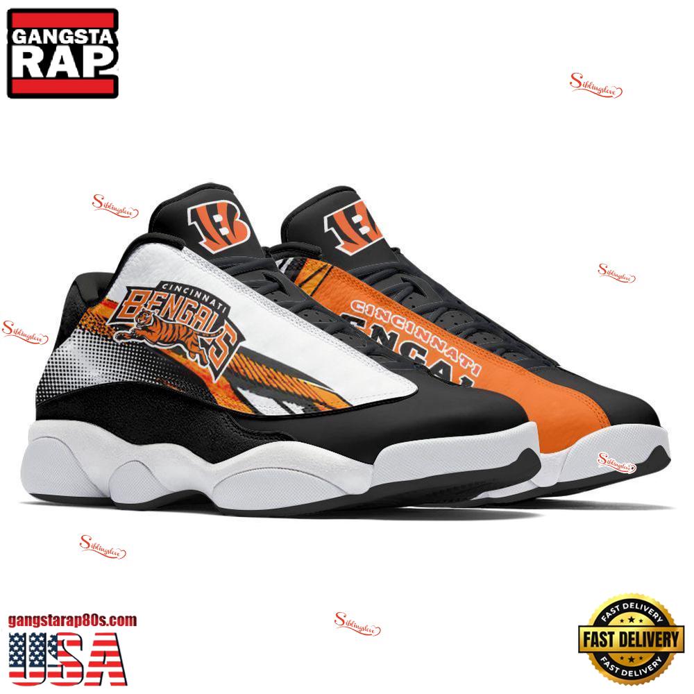 NFL Cincinnati Bengals New Design Air Jordan 13 Running Sneakers Shoes For Fans NFL Cincinnati Bengals New Design Air Jordan 13 Running Sneakers Shoes For Fans