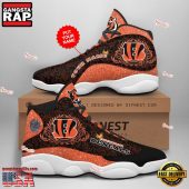 NFL Cincinnati Bengals Team New Design Air Jordan 13 Running Sneakers Shoes For Fans