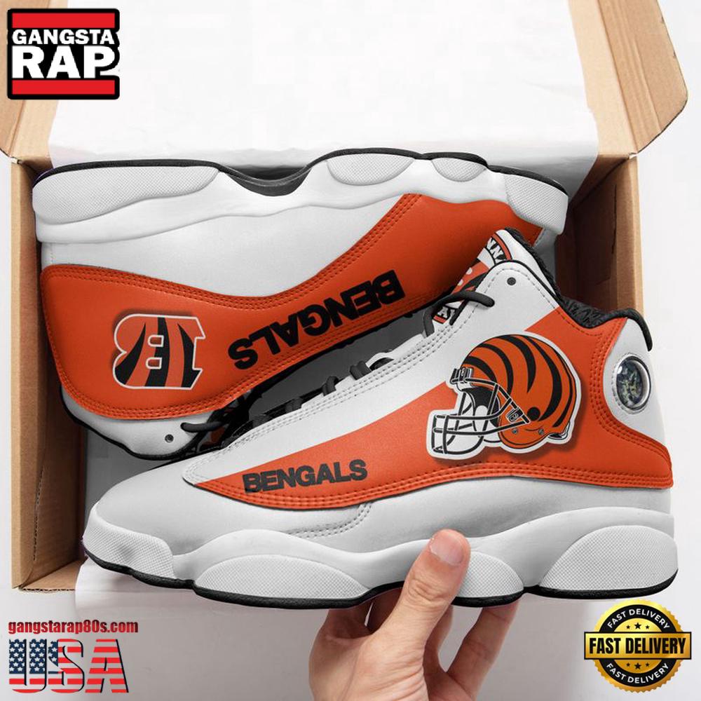 NFL Cincinnati Bengals Team New Design Air Jordan 13 Running Sneakers Shoes NFL Cincinnati Bengals Team New Design Air Jordan 13 Running Sneakers Shoes