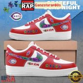 Cincinnati Reds x Grateful Dead Night Custom Limited Edition Air Force 1 Sneakers Shoes
