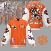 Clemson Tigers Go Tiger Baseball Jacket Hundred Million Dollar Smile Bro - demo10