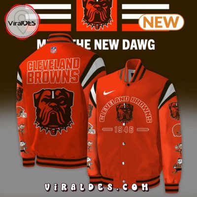 Cleveland Browns 2024 Red Baseball Jacket