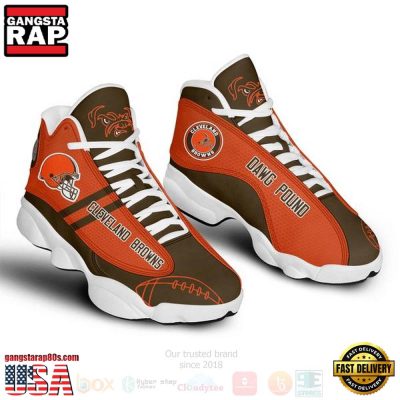 NFL Cleveland Browns Air Jordan 13 Shoes 3