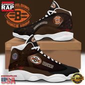 NFL Cleveland Browns New Design Air Jordan 13 Running Sneakers Shoes