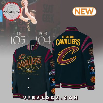 Cleveland Cavaliers NBA Fan Black Baseball Jackets