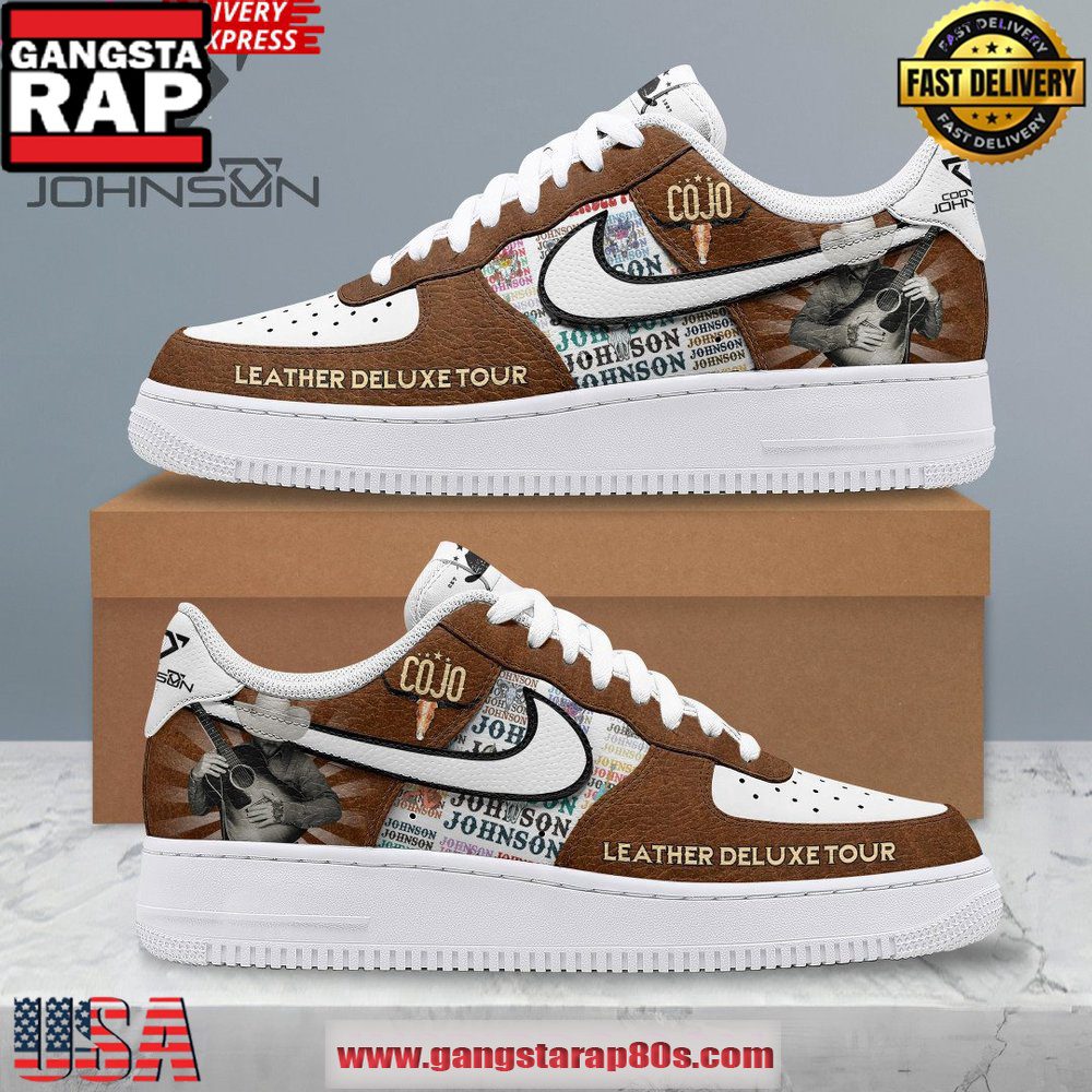 Cody Johnson Leather Deluxe Tour Limited Air Force 1 Sneakers Shoes Cody Johnson Leather Deluxe Tour Limited Air Force 1 Sneakers Shoes