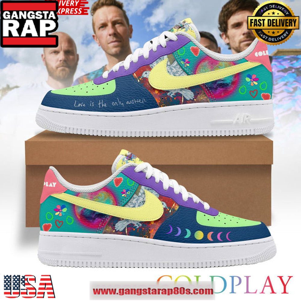 Coldplay x Limited Edition Air Force 1 Sneakers Shoes Coldplay x Limited Edition Air Force 1 Sneakers Shoes