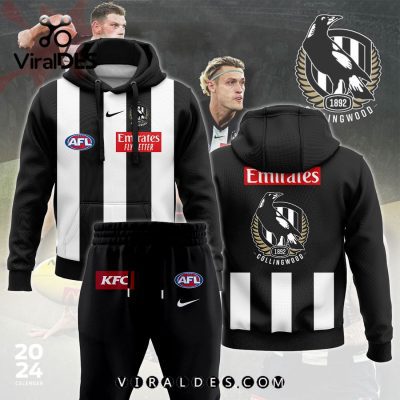 Collingwood Football AFL Long Sleeve Tracksuit Set
