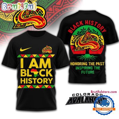 Colorado Avalanche 2026 NHL Black History Limited Edition 3D Shirt