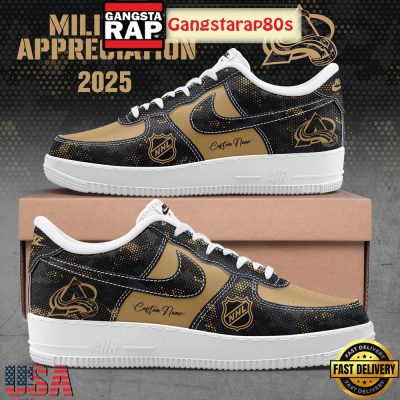 Colorado Avalanche Military Appreciation 2025 Air Force 1 Sneakers Shoes