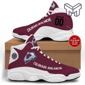Colorado Avalanche Nhl Retro Air Jordan13 Custom Shoes