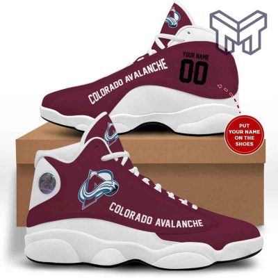 Colorado Avalanche Nhl Retro Air Jordan13 Custom Shoes