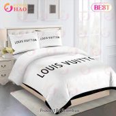 Comforter Sets Dark Beige And Black Louis Vuitton Bedding Set