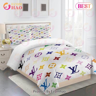Comforter Sets Full Set Multicolor Louis Vuitton Bedding Set Home Decoration