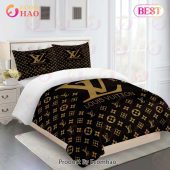Comforter Sets Golden Brown Louis Vuitton Bedding Set Home Decoration Bedding Sets