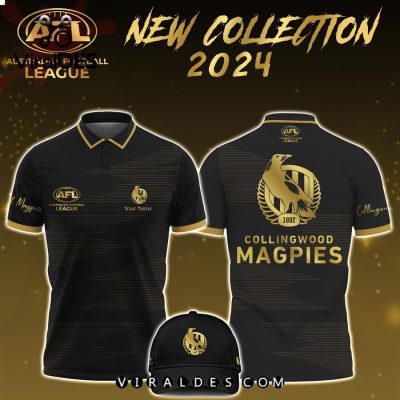 Custom Collingwood Magpies AFL Polo, Cap Limited Edition