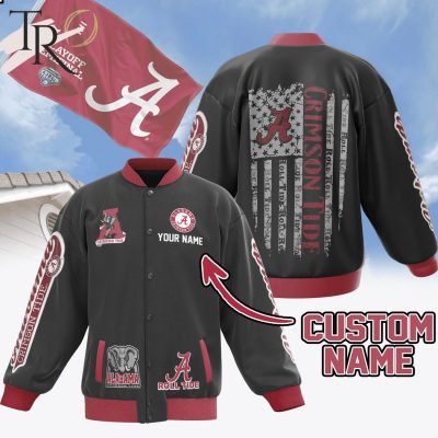 Custom Name Alabama Crimson Tide Playoff Semifinal Goodyear Cotton Bowl 2024 Baseball Jacket