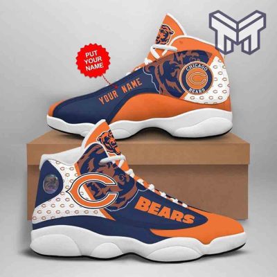 Custom Name Chicago Bears Nfl Fan Football Air Jordan13 Shoes