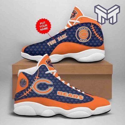 Custom Name Chicago Bears Nfl Fans Sport Air Jordan13 Shoes
