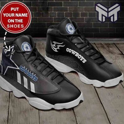 Custom Name Dallas Cowboys Nfl Football Air Jordan 13 Shoes