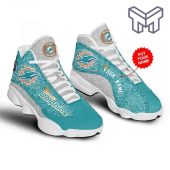 Custom Name Miami Dolphinss Fans Sport Shoes Nfl Air Jordan 13 Shoes.jpg - demo10