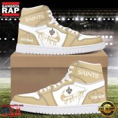 Custom Name NFL New Orleans Saints Air Jordan 1 Sneakers Shoes