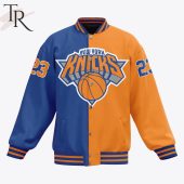 Custom Number New York Knicks Bing Bong Baseball Jacket Lovely Smile - demo10