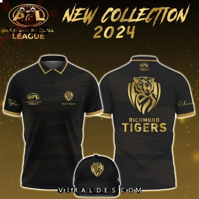 Custom Richmond Tigers AFL Polo, Cap Limited Edition