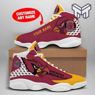 Custom Shoes Arizona Cardinals Nfl Big Logo Football Team Air Jordan 13 Shoes