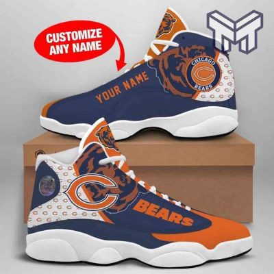 Custom Shoes Chicago Bears Fans Sport Air Jordan 13 Shoes