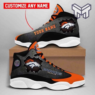Custom Shoes Denver Broncos Nfl Fans Sport Air Jordan 13 Shoes