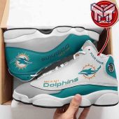 Custom Shoes Miami Dolphins Air Jordan 13 Nfl Fans Sport Jordan13 Shoes 1.jpg - demo10