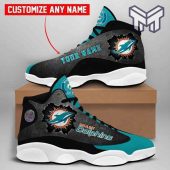 Custom Shoes Miami Dolphins Air Jordan 13 Nfl Football Jordan13 Shoes 1.jpg - demo10