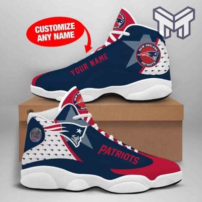 Custom Shoes New England Patriots Air Jordan 13 Nfl Football Team Jordan13 Shoes