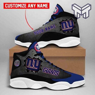 Custom Shoes Nfl New York Giants Air Jordan 13 Nfl Football Team Sneaker Shoes